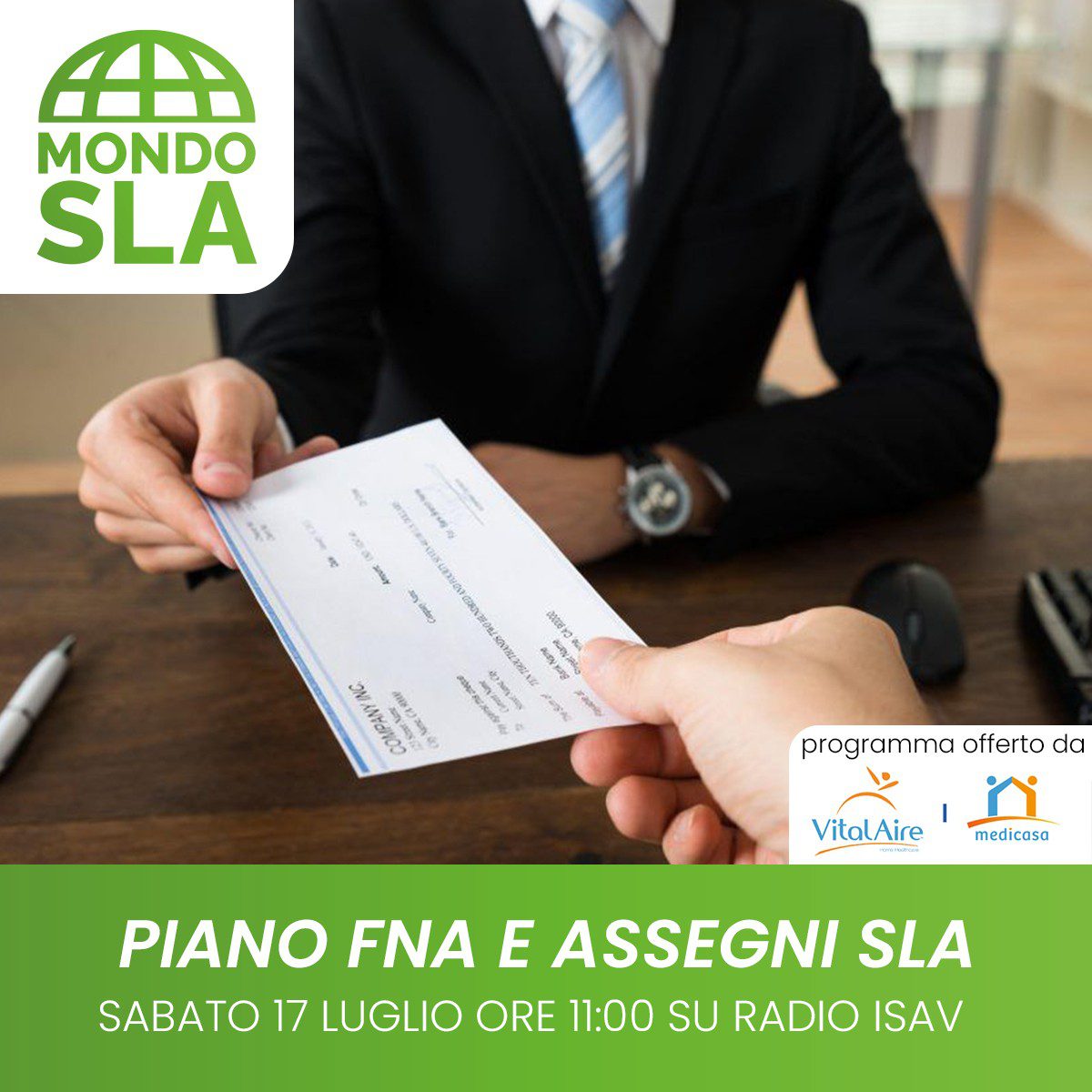 Mondo Sla - piano FNA e assegni Sla